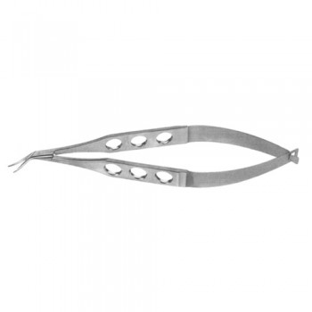 Castroviejo Corneoscleral Scissor Left - Medium Blades Stainless Steel, 11 cm - 4 1/2" 
